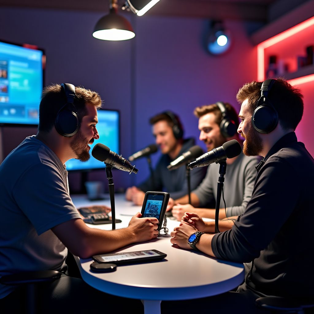 GameTrends podcast recording session